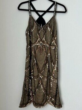 Vintage Sue Wong Beaded Cocktail Dress